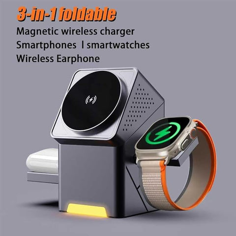 3-in-1 Magnetic Wireless Charging Station