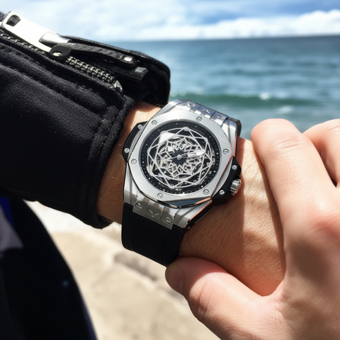 Geometric Metallic Watch