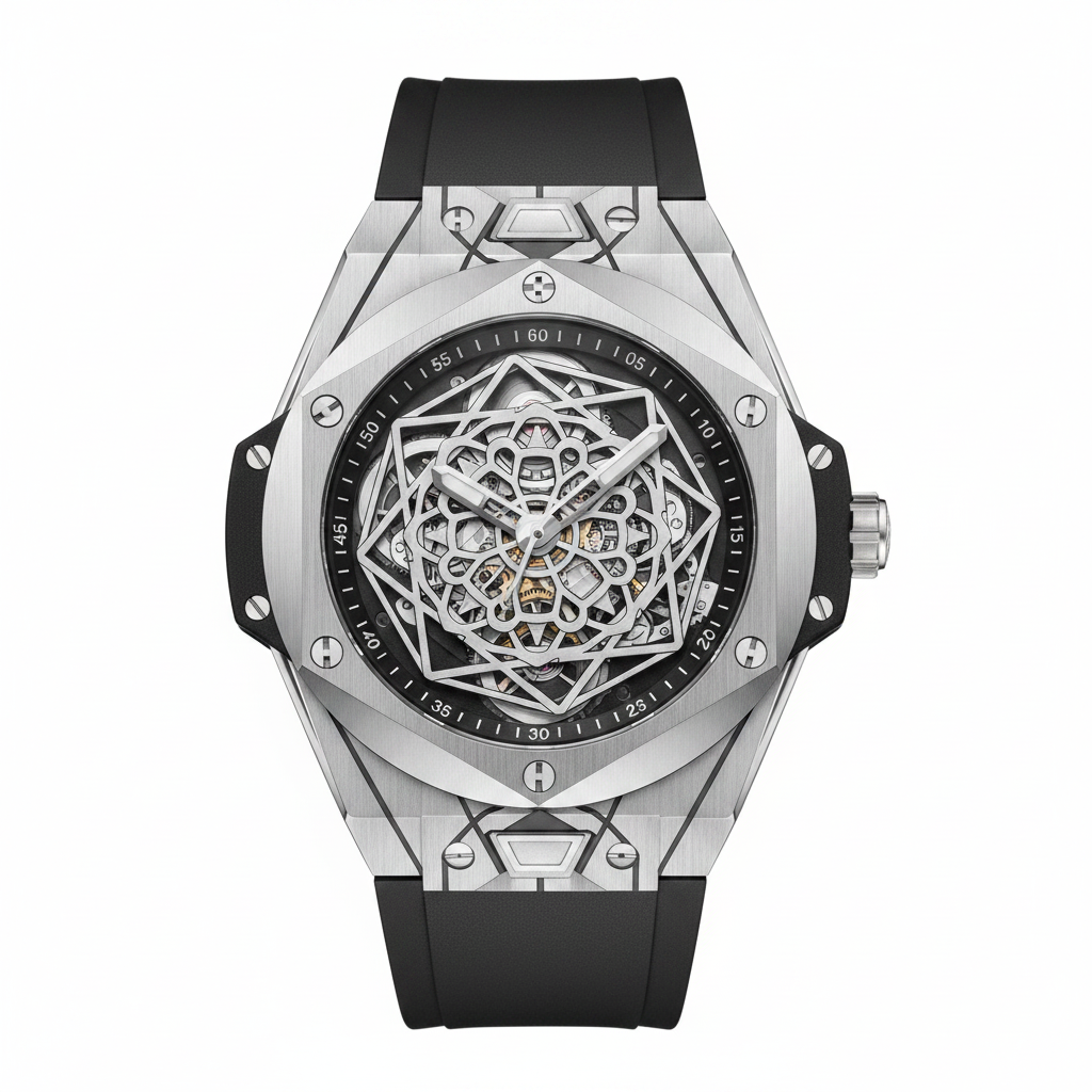 Geometric Metallic Watch