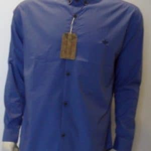 Premium Quality Men's Cotton Shirts-Blue