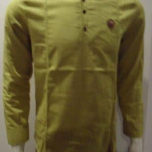Trendy Kurta Shirt-Yellowish-green