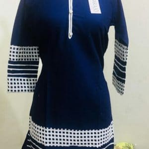 New Trendy Cotton Kurti-Blue