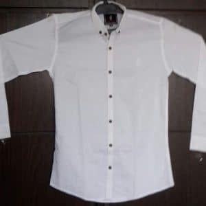Premium Quality Cotton Shirts-white