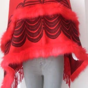 Imported Poncho-Red