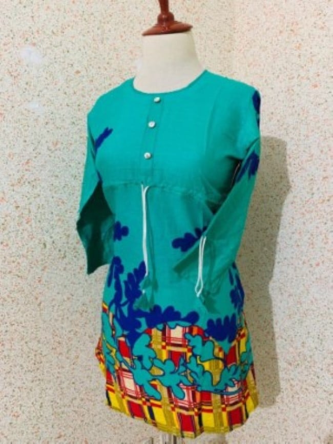 Lawn Dhori Frock Kurti (Print-2)