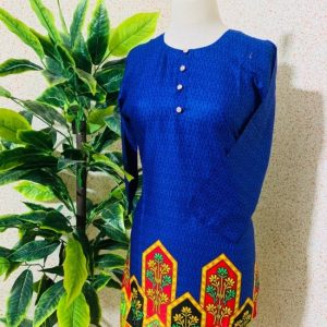 Digital design Lawn Kurti-Print-8